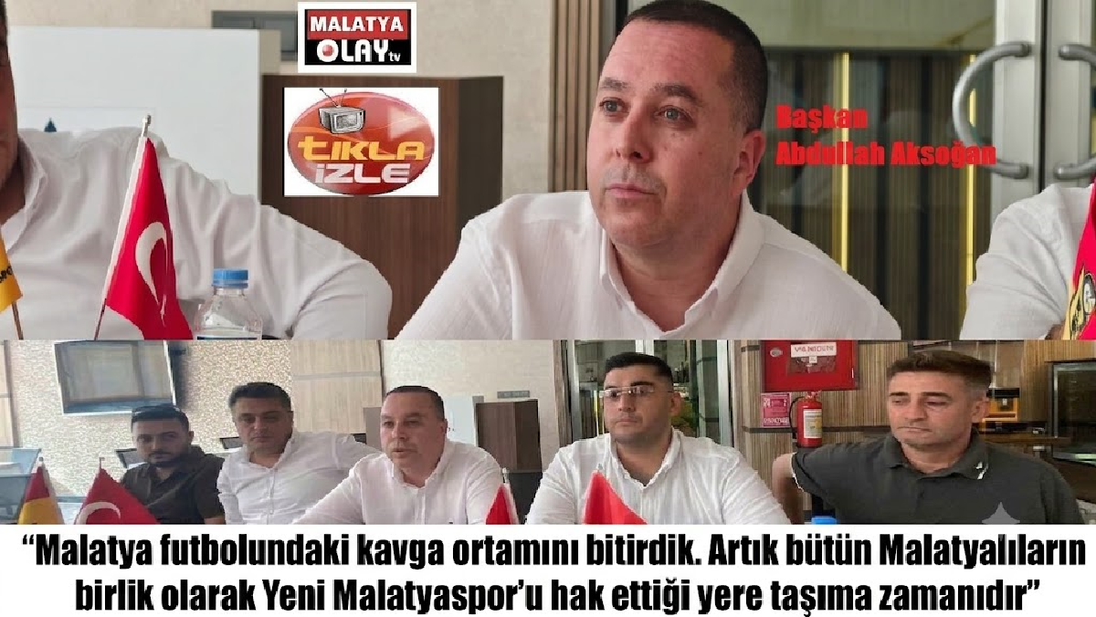 Ali Aladağ...:Malatya Olay Haber...:
Yeni Malatyaspor Başkanı Abdullah Aksoğan ve yönetim