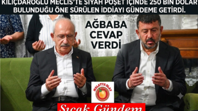 Ali Aladağ…:Malatya Olay Haber…:
Veli Ağbaba'dan Kılıçdaroğlu'nun "250 bin dolar" iddiasına