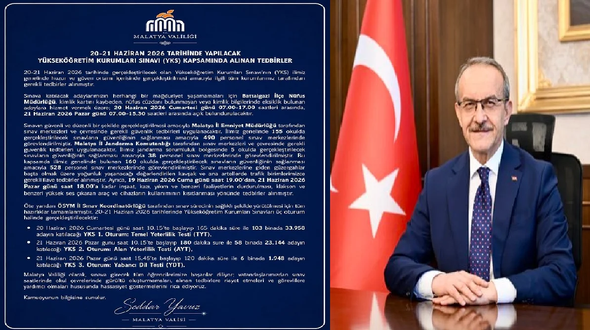Ali Aladağ…:Malatya Olay Haber…:
Sıcak gündem...Malatya Valisi Seddar Yavuz, 20-21 Haziran