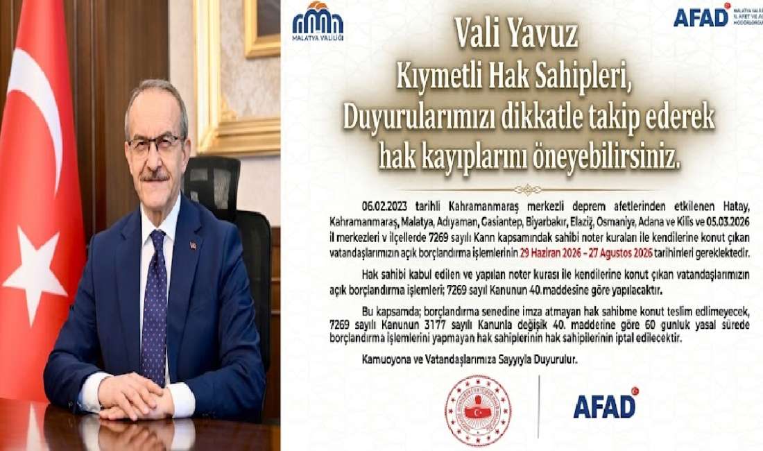 Ali Aladağ…:Malatya Olay Haber…:
Son dakika…Sıcak haber…:Malatya'da noter kuraları ile konut