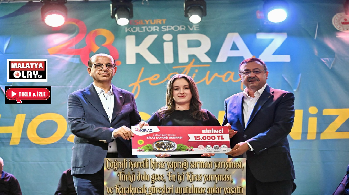 Ali Aladağ…:Malatya Olay Haber…:
28. Yeşilyurt Kültür, Spor ve Kiraz Festivali,