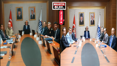 Ali Aladağ…:Malatya Olay Haber…:
Malatya Valisi Seddar Yavuz, başkanlığında bugün yürütülen