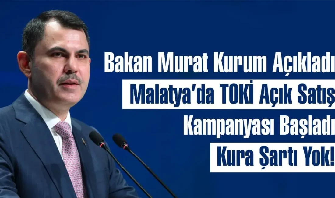 TOKİ, Malatya olmak üzere 64 ilde kurasız 20 bin konutu