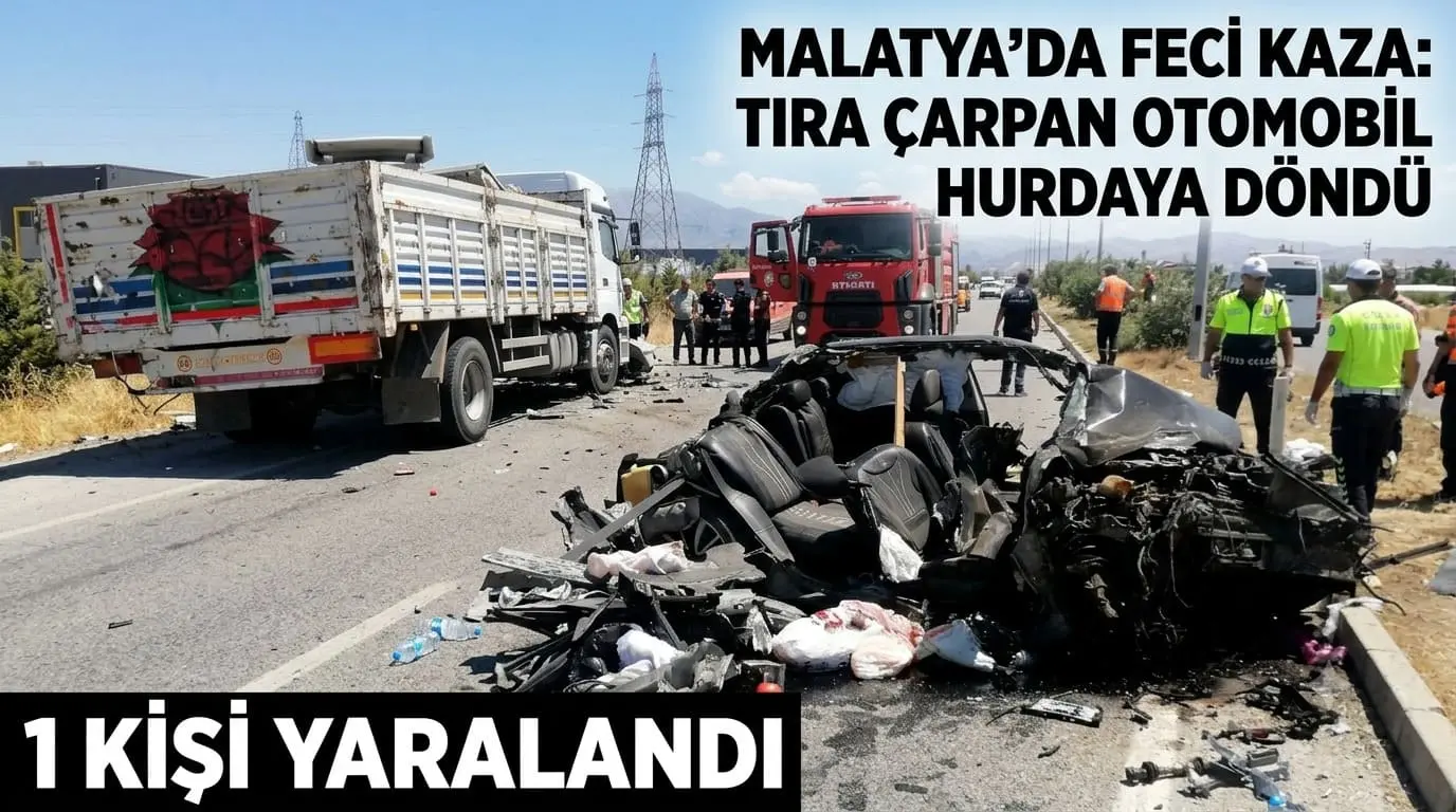 Malatya Havaalanı Yolu 2. OSB mevkiinde lüks otomobil, önünde seyreden