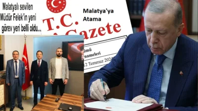 Uğur Hanbey Aladağ...:Malatya Olay haber...:
Cumhurbaşkanı Recep Tayyip Erdoğan’ın imzasıyla Resmi