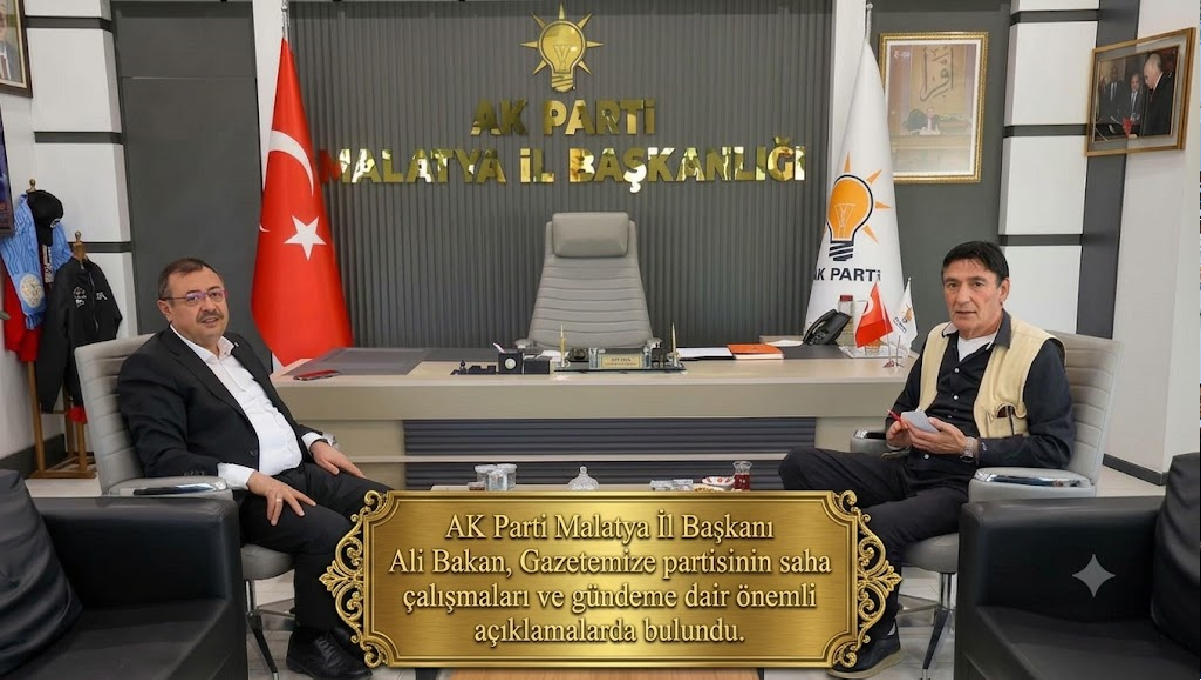 Ali Aladağ…:Malatya Olay Haber…:
AK Parti Malatya İl Başkanı Ali Bakan,