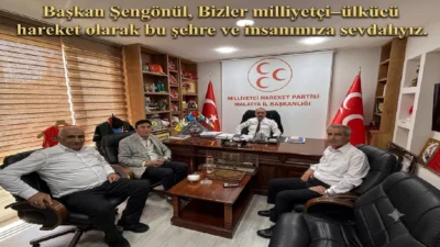 Uğur Hanbey Aladağ…:Malatya Olay Haber…:
Milliyetçi Hareket Partisi Malatya İl Başkanlığı