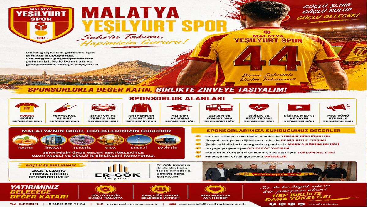 MALATYA YEŞİLYURT SPOR SPONSORLUK ÇALIŞMALARI BİLİNDİK DÜZEN İÇİNDE... 4 MALATYA YEŞİLYURT SPOR SPONSORLUK ÇALIŞMALARI BİLİNDİK DÜZEN İÇİNDE... 3
