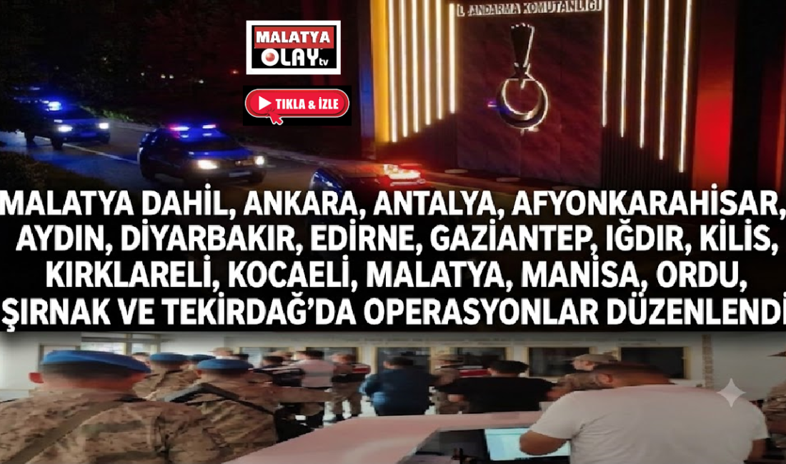 Ali Aladağ…:Malatya Olay Haber…:
Jandarma Genel Komutanlığı Kaçakçılık ve Organize Suçlarla