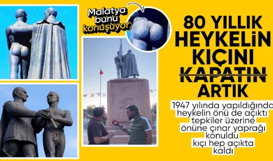 Furkan Can...: Ensonhaber...:
Kent merkezinde bulunan Atatürk Anıtı'ndaki çıplak genç heykeli