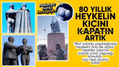 Furkan Can...: Ensonhaber...:
Kent merkezinde bulunan Atatürk Anıtı'ndaki çıplak genç heykeli