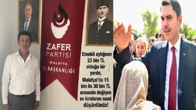 Ali Aladağ…:Malatya Olay Haber…:
Zafer Partisi Malatya İl Başkanı Selçuk Han,