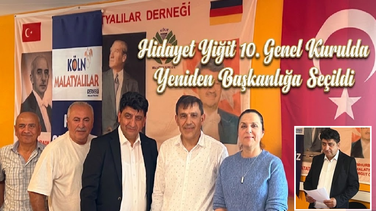 Ali Aladağ…:Malatya Olay Haber…:
Gurbette haber var...Almanya’nın Köln Malatyalılar Derneği’nin 10.