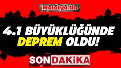 Ali Aladağ…:Malatya Olay Haber…:
Son dakika...Sıcak haber...Yine deprem...Malatya'nın Akçadağ ilçesinde 4.1