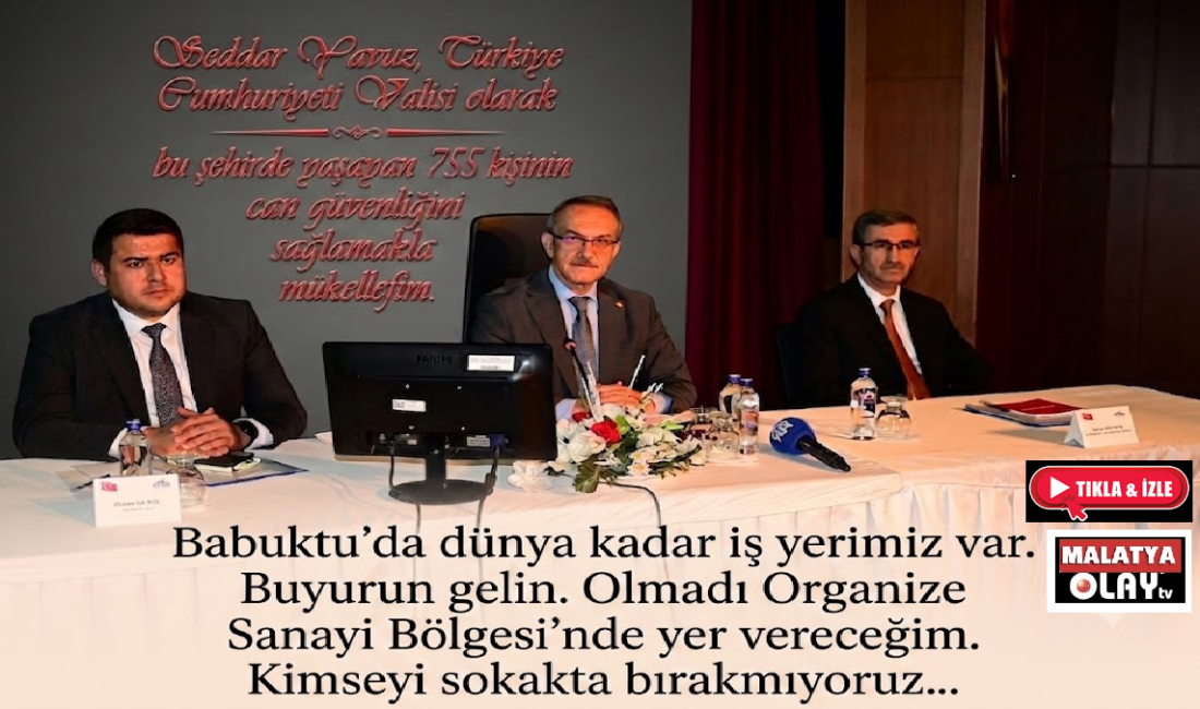 Ali Aladağ…:Malatya Olay Haber…:
Malatya Valisi Seddar Yavuz, 2026 yılı 3.