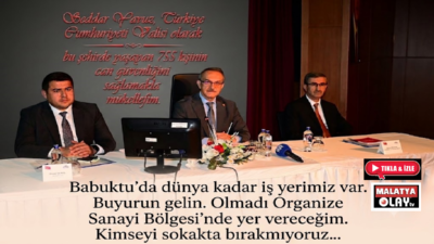 Ali Aladağ…:Malatya Olay Haber…:
Malatya Valisi Seddar Yavuz, 2026 yılı 3.