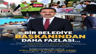 Ali Aladağ…:Malatya Olay Haber…:
Bir Belediye Başkanından Daha Fazlası Battalgazi Belediye