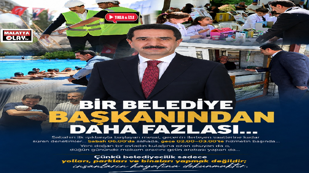 Ali Aladağ…:Malatya Olay Haber…:
Bir Belediye Başkanından Daha Fazlası Battalgazi Belediye