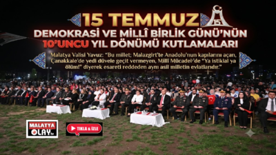 Ali Aladağ...:Malatya Olay Haber...:
Günün haberi...Milletimizin iradesine, demokrasimize ve bağımsızlığımıza sahip