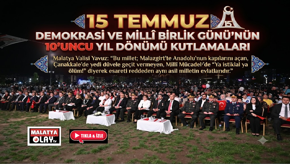 Ali Aladağ...:Malatya Olay Haber...:
Günün haberi...Milletimizin iradesine, demokrasimize ve bağımsızlığımıza sahip