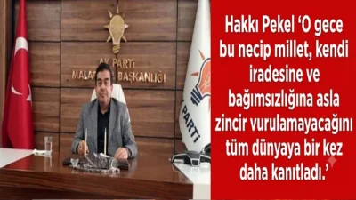 Muhammed Fırat Toper...: Malatya Olay Haber…:
15 Temmuz darbe girişimi gecesinde