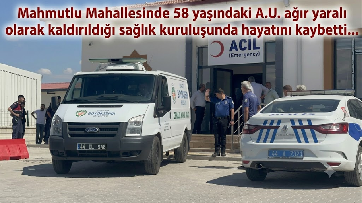Ali Aladağ…:Malatya Olay Haber…:
Malatya'nın Yeşilyurt ilçesinde ağır yaralı olarak sağlık