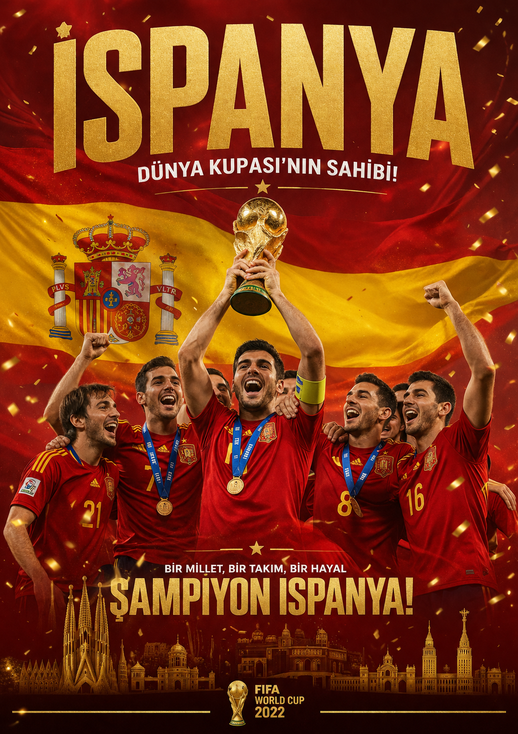 DÜNYA KUPASI ŞAMPİYON İSPANYA OLDU... 2 DÜNYA KUPASI ŞAMPİYON İSPANYA OLDU... 1