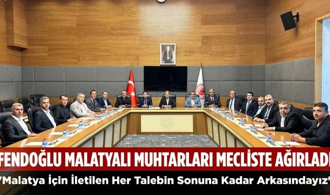 U. Hanbey Aladağ…:Malatya Olay Haber…:
MHP Malatya Milletvekili Mehmet Fendoğlu, Malatya