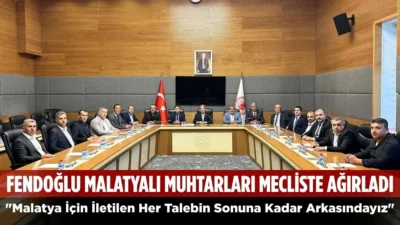 U. Hanbey Aladağ…:Malatya Olay Haber…:
MHP Malatya Milletvekili Mehmet Fendoğlu, Malatya