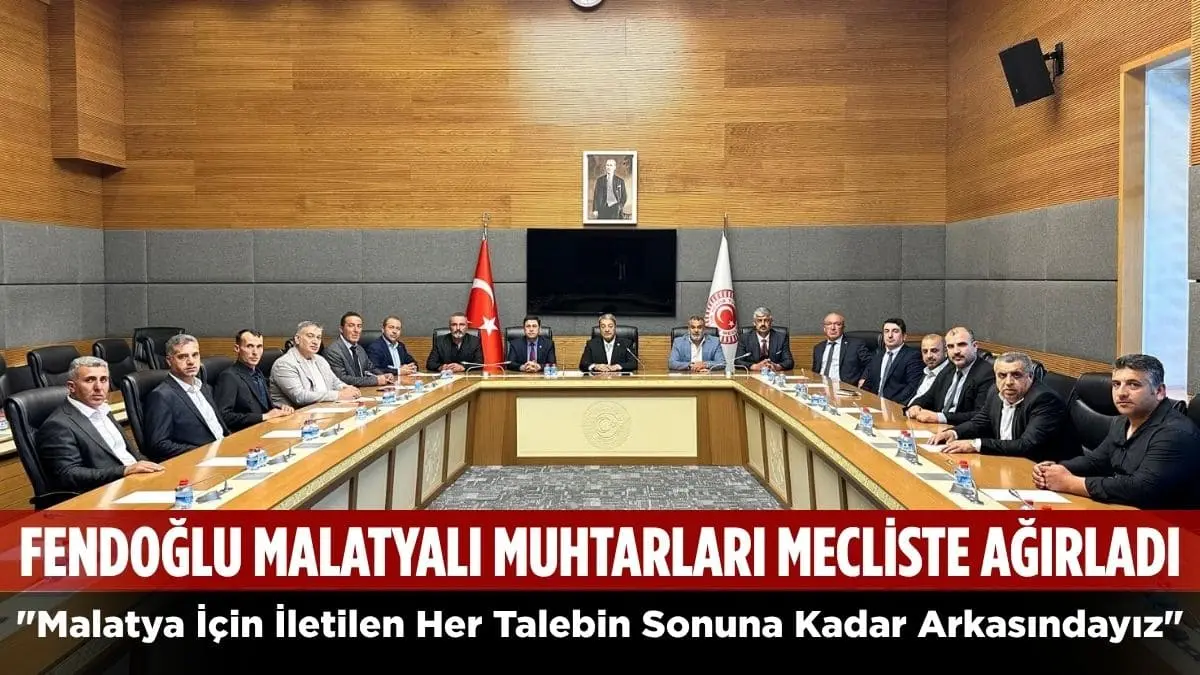 U. Hanbey Aladağ…:Malatya Olay Haber…:
MHP Malatya Milletvekili Mehmet Fendoğlu, Malatya