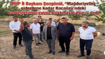 Uğur Hanbey Aladağ…:Malatya Olay Haber…:
Malatya’nın Hekimhan ilçesine bağlı Kocaözü Mahallesi'nde