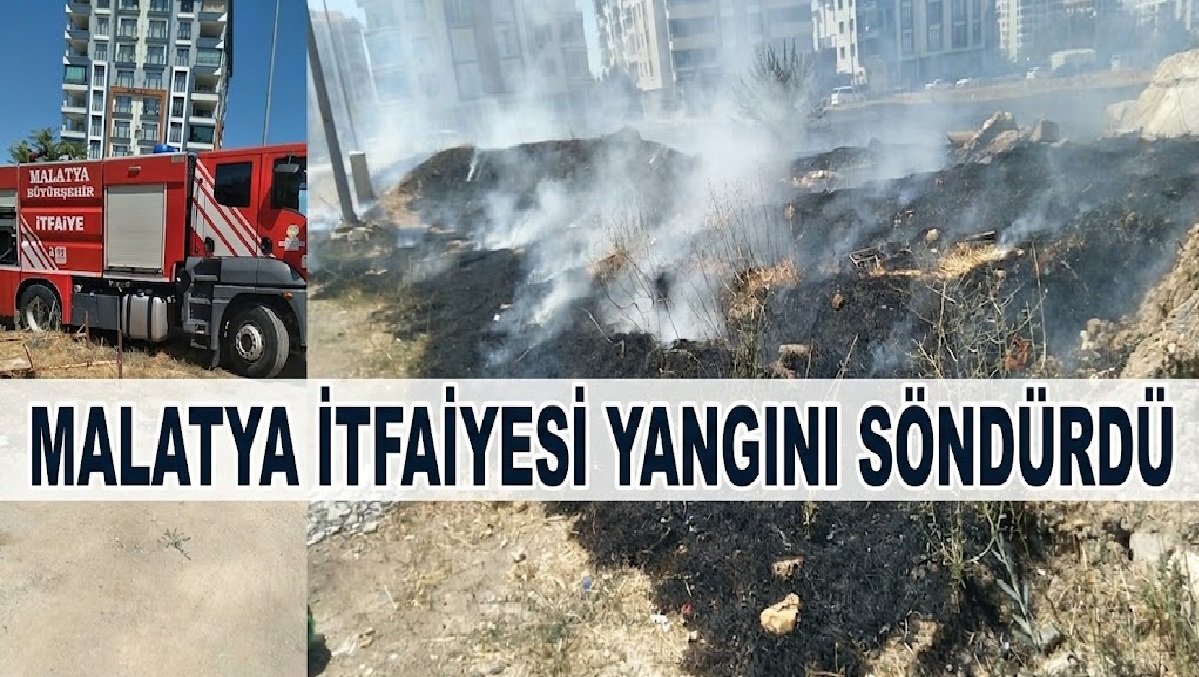 Ot Yangını Panik Yarattı: İtfaiye Evlere Sıçramadan Söndürdü 1