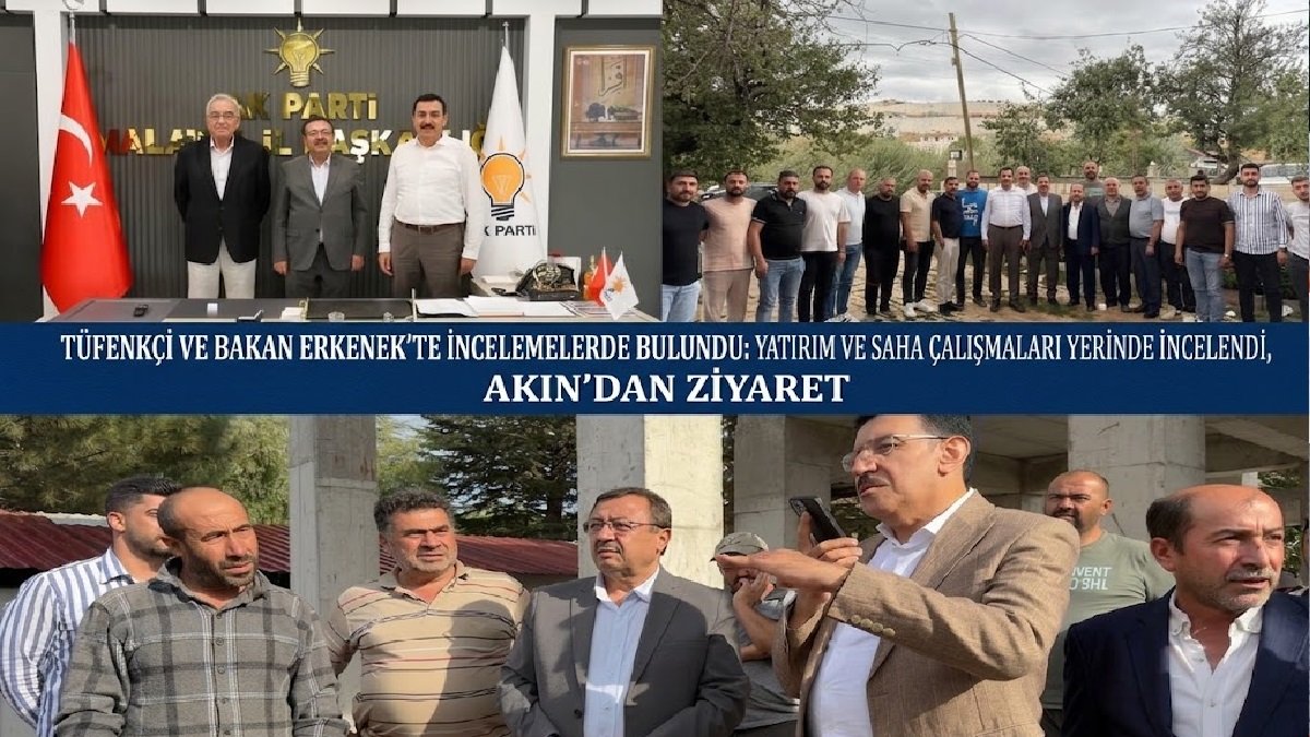 Tüfenkci ve Bakan'dan Saha çalışması 2 Tüfenkci ve Bakan'dan Saha çalışması 1