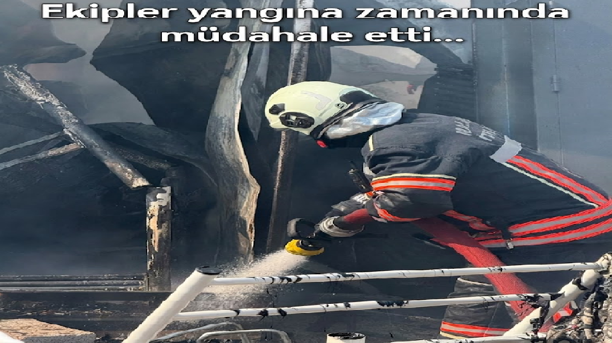 İşçi Konteynerlerinde Yangın Çıktı 2 İşçi Konteynerlerinde Yangın Çıktı 1