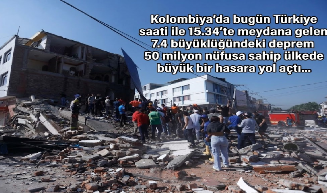Ali Aladağ…:Malatya Olay Haber…:
Kolombiya'da bugün Türkiye saati ile 15.34'te meydana