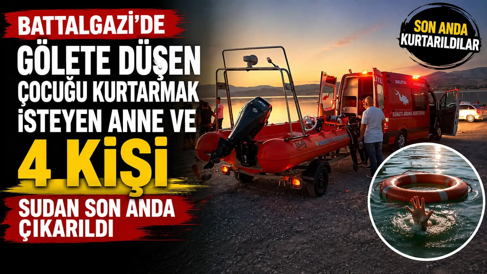 Gölete Düşen Çocuğu Kurtarmak İsteyen Anne ve 4 Kişi Sudan Son Anda Çıkarıldı 2 Gölete Düşen Çocuğu Kurtarmak İsteyen Anne ve 4 Kişi Sudan Son Anda Çıkarıldı 1