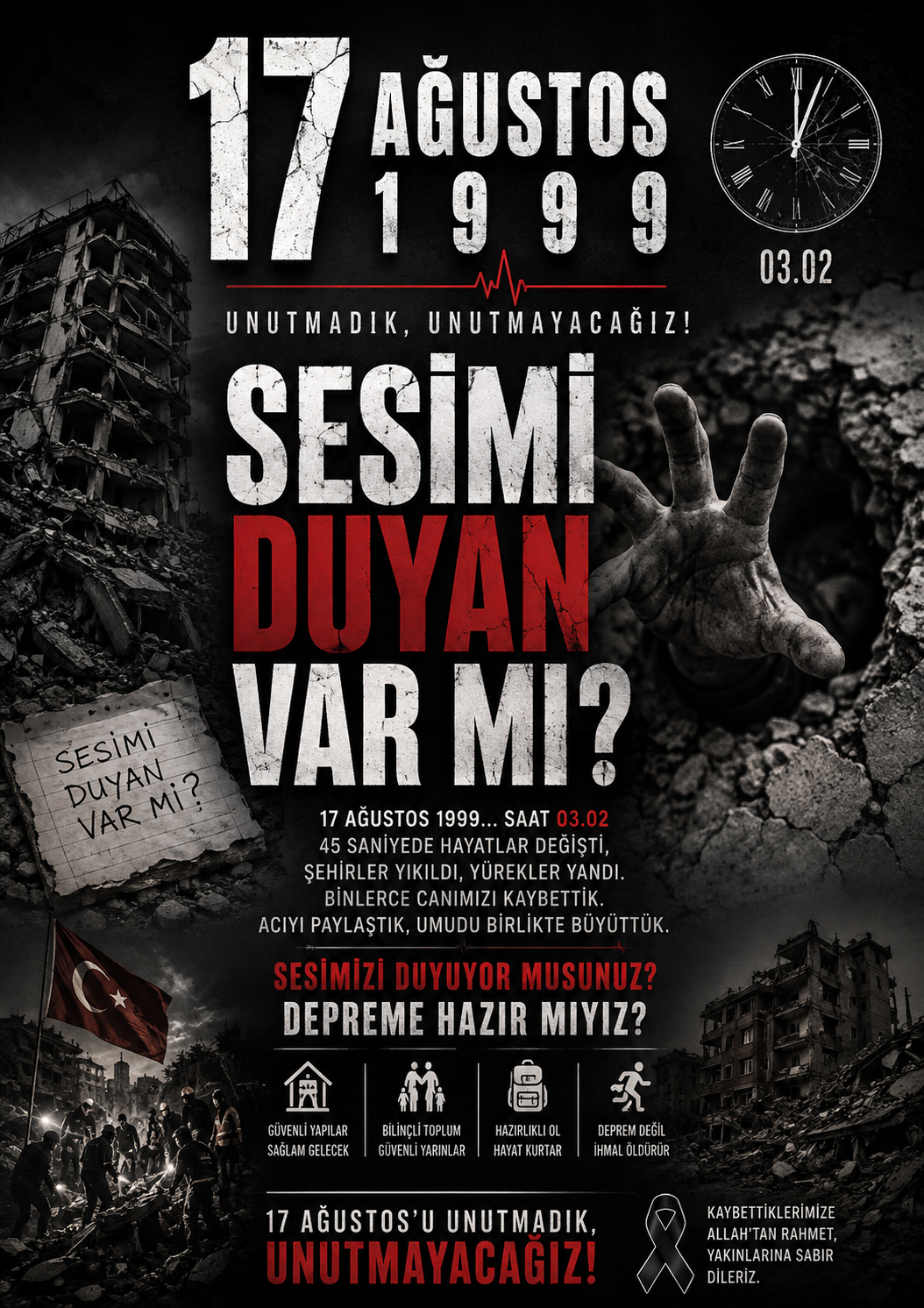 17 AĞUSTOS 1999 SESİMİ DUYAN VAR MI? 2 17 AĞUSTOS 1999 SESİMİ DUYAN VAR MI? 1
