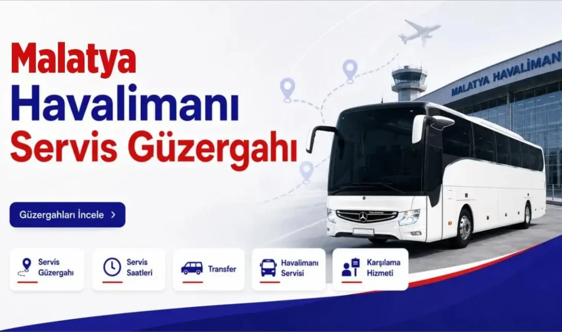 Malatya Havalimanı servis güzergahı ve durakları belli oldu. Havalimanına gidiş
