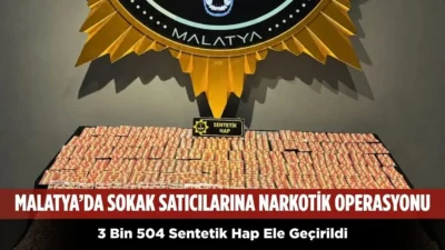 Malatya’da narkotik ekiplerinin sokak satıcılarına yönelik yürüttüğü fiziki takipli çalışmalar