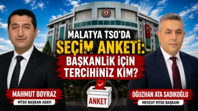 Malatya TSO seçimleri öncesinde Oğuzhan Ata Sadıkoğlu ve Mahmut Boyraz