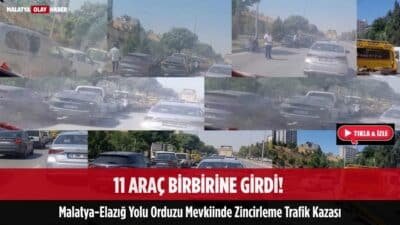 Malatya-Elazığ Karayolu zincirleme trafik kazası 25