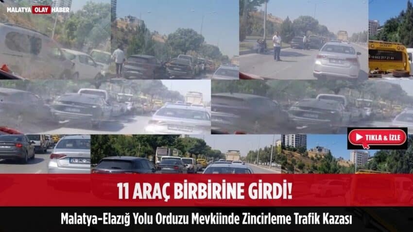 Malatya-Elazığ Karayolu zincirleme trafik kazası