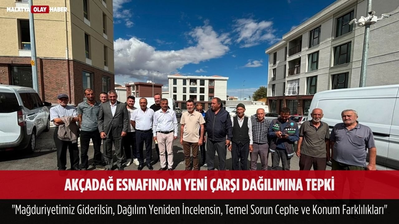 Akçadağ'da Yükselen Ses Bakan Kurum’un Sözleri Tutulmadı 1 akcadag esnafindan yeni carsi dagilimina tepki magduriyetimiz giderilsin