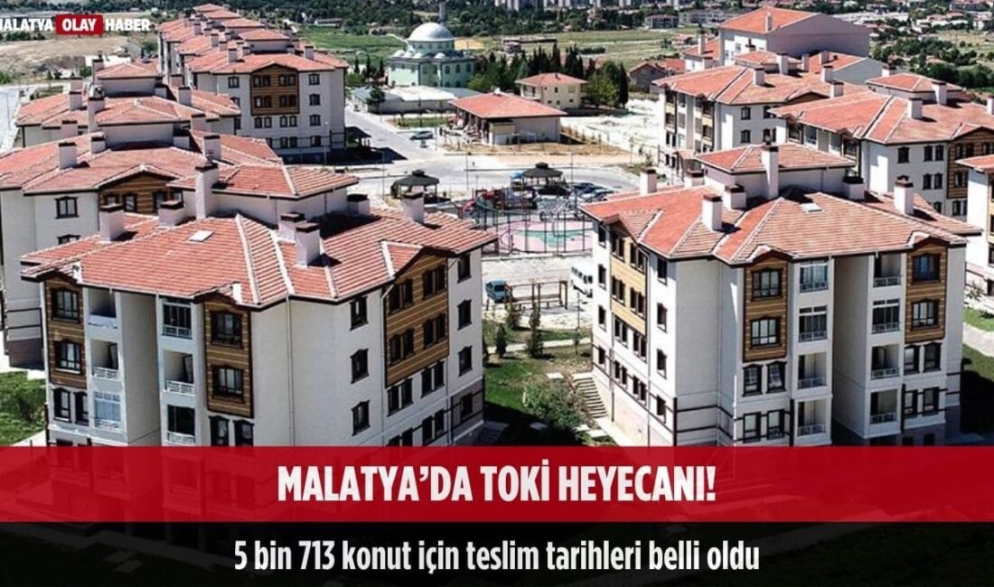Malatya’da deprem sonrası inşa edilen konut ve iş yerlerinde anahtar