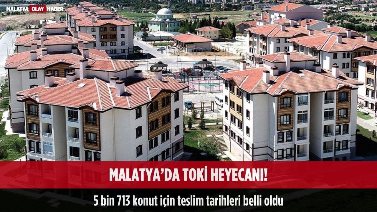 Malatya’da deprem sonrası inşa edilen konut ve iş yerlerinde anahtar