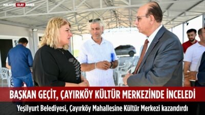 Uğur Hanbey Aladağ…:Malatya Olay Haber…:
Çayırköy mahallesini ziyaret eden Yeşilyurt Belediye