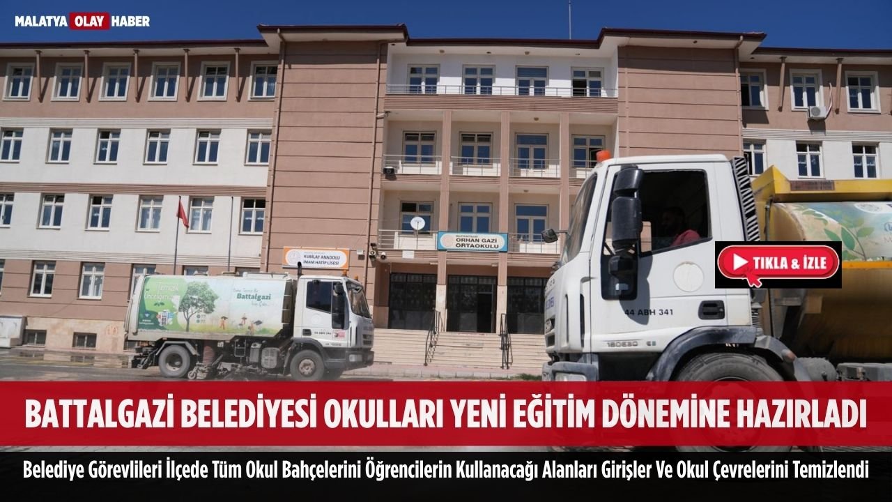 Battalgazi'de okullarda temizlik çalışması gerçekleştirdi 1