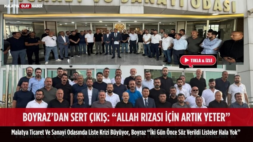 MTSO’da Liste Gerilimi Büyüyor, Başkan Adayı Mahmut Boyraz’dan Oda Yönetimine Sert Tepki
