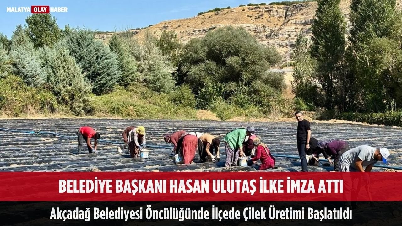 Ali Aladağ…:Malatya Olay Haber…:
Malatya’nın Akçadağ ilçesinde belediye bünyesinde hayata geçirilen