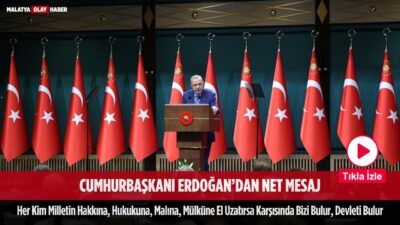 cumhurnaskani erdogan net mesaj her kim milletin hakkina hukunel uzatan bizi karsisinda bulur